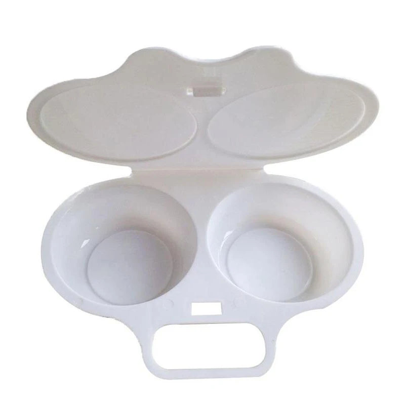 Microwave Egg Steamer Mold - Round Plastic Cooking Tool for Eggs
