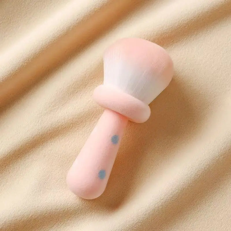 Large Mushroom Blusher Brush with Ultra-Soft Bristles - Cosmetic Makeup Brush