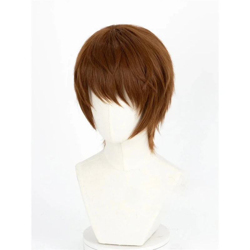 Light Yagami Cosplay Wig - Anime Death Note Light Brown Hair for Halloween & Costumes