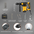 1500W Rotary Hammer Drill with 4 Modes for Concrete & Masonry - Max 32mm