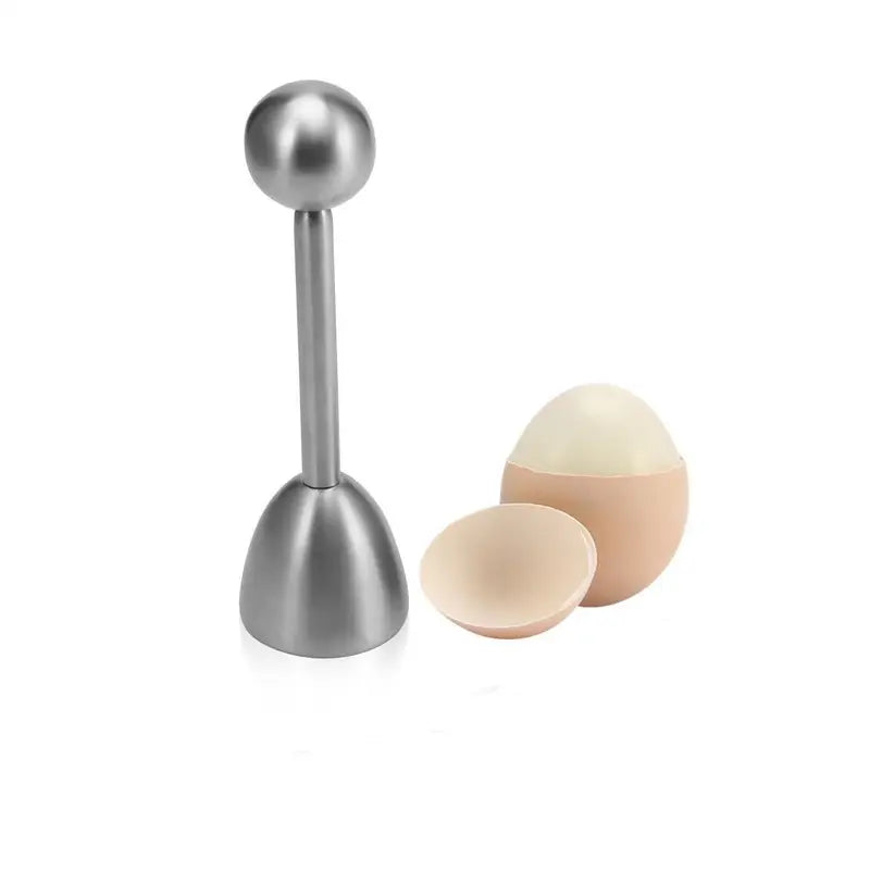 Stainless Steel Egg Topper Shell Cutter Kitchen Tool - Raw & Boiled Egg Opener