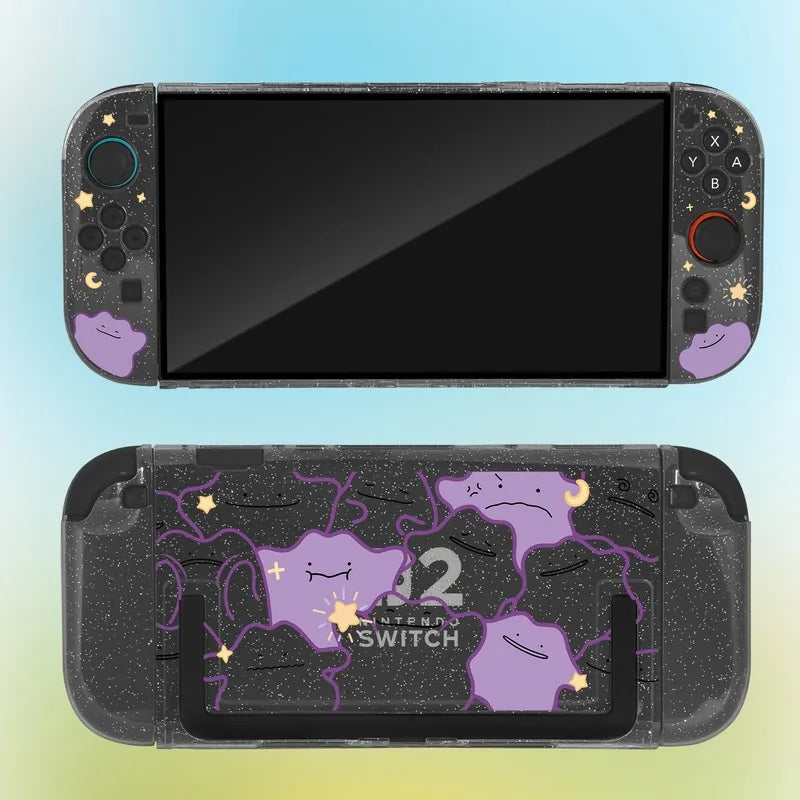 Pokemon Switch 2 Protective Case with Ditto Pikachu Pattern for Nintendo Switch 2 Console