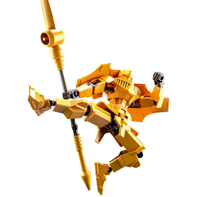 Multi-Jointed Movable Robot Warrior Toy - 3D Printed Knight Figurine for Kids & Adults