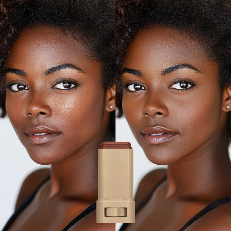 Serum-Boosted Skin Tint Foundation Balm for Natural Medium Coverage – Portable Makeup
