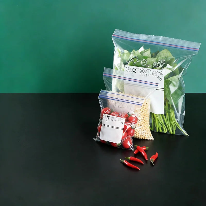 Sealed Household Food Storage Bags for Vegetables - Reusable Refrigerator Organizer