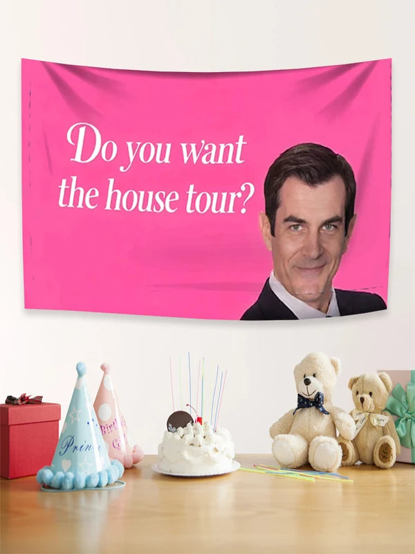 Funny Wall Hanging Flag - Phil Dunphy Room Decor Tapestry with Multiple Sizes