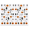 Halloween Nail Stickers Cartoon Ghost Pumpkin Spider Web Designs, Autumn Nail Decals