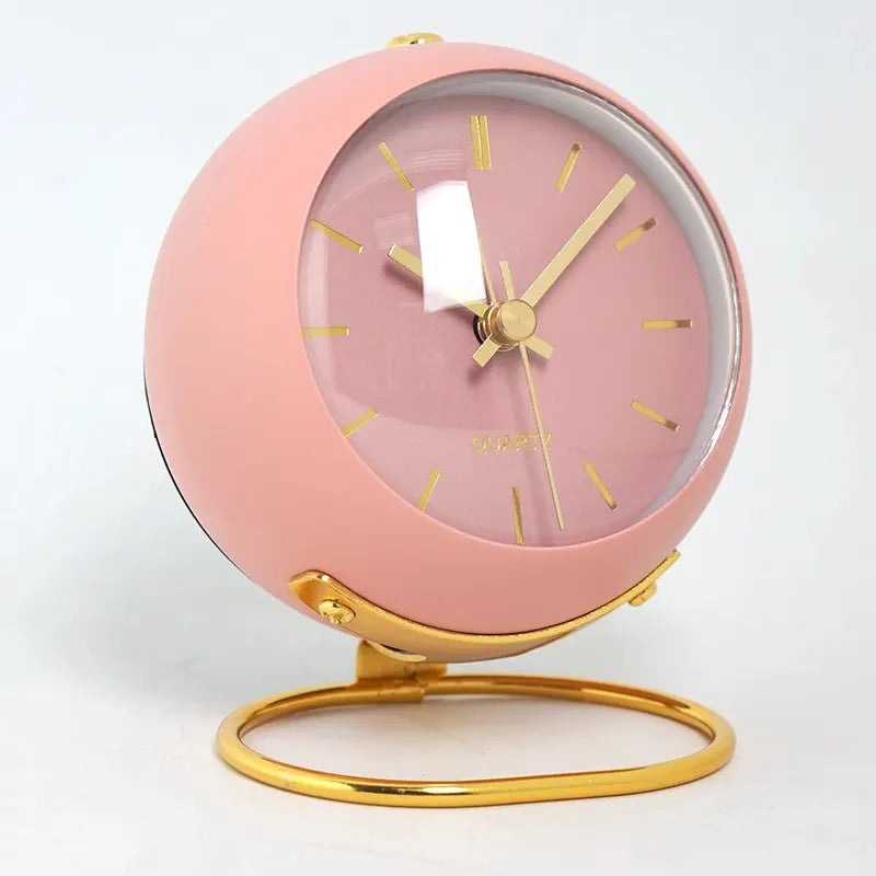 Minimalist Electronic Desk Clock for Home & Office - Silent Luminous Pointer