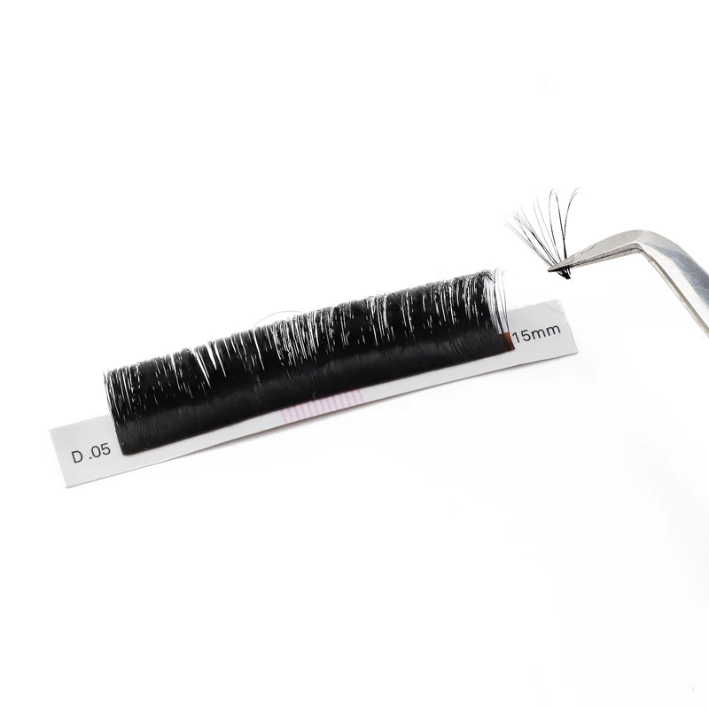 Eyelash Extensions Individual Lashes Fan Kit - High-Quality Flared Faux Mink