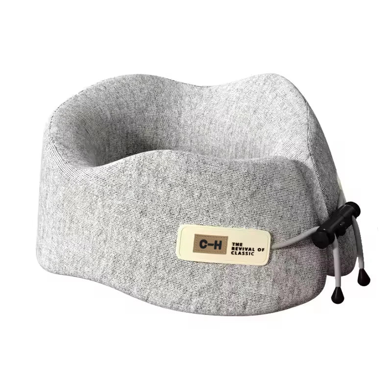 Memory Foam U-Shaped Travel Neck Pillow Support for Airplanes & Road Trips