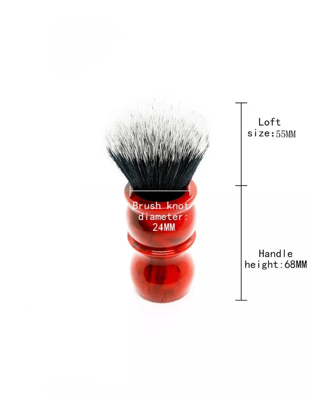 Men's Synthetic Hair Beard Brush 24MM Shaving Brush for Wet Shaving