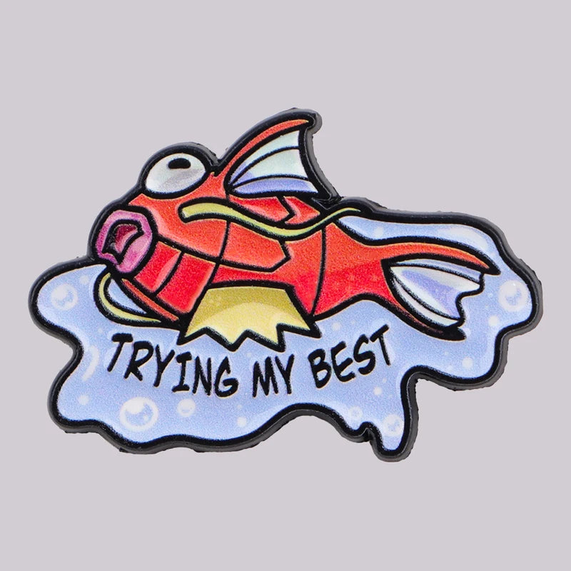 Cute Fish Enamel Pin for Bags and Clothing - Cartoon Anime Brooch for Women Men