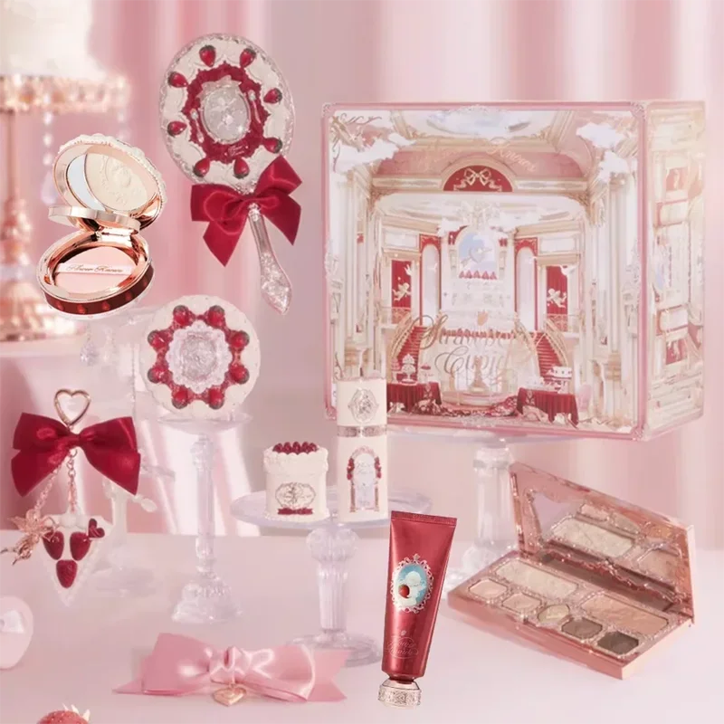 Full Makeup Set with Palette, Lipstick, Blush, Accessories & Travel Bag