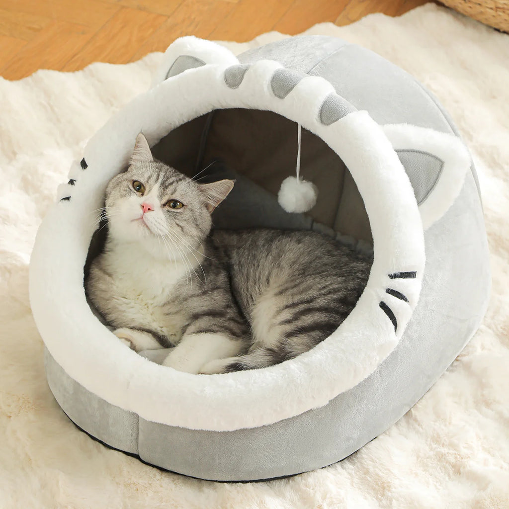 Four Season Universal Cat Bed - Soft Cozy Pet House & Sleeping Bag
