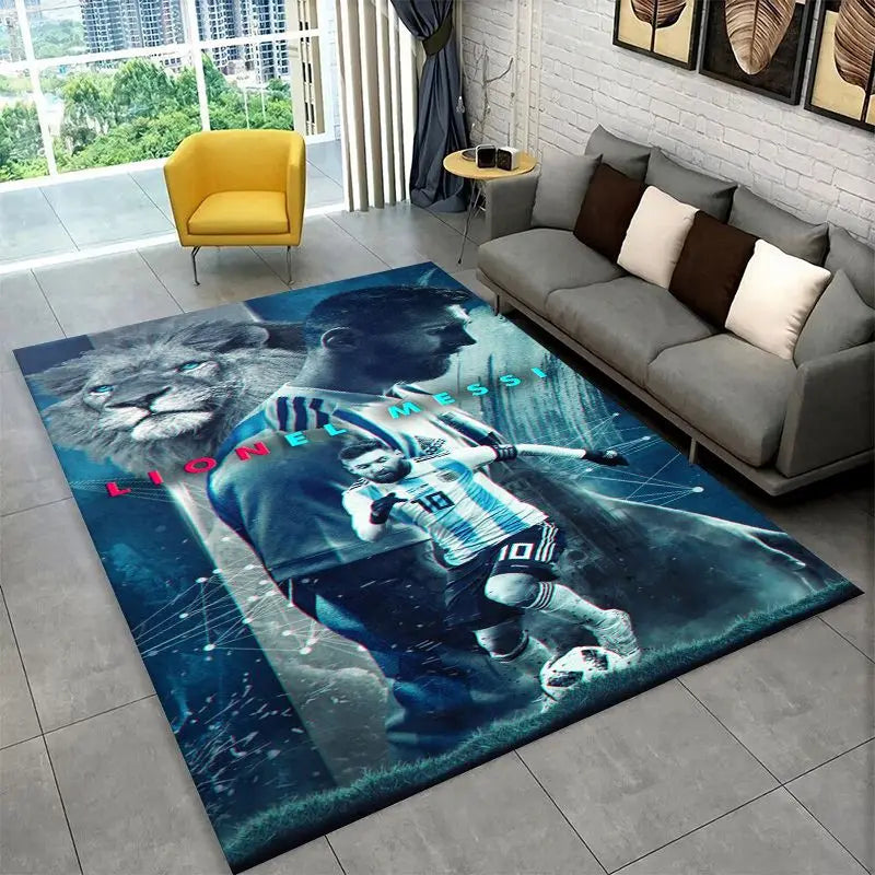 Non-Slip Area Rug for Living Room and Bedroom - Soft Carpet Floor Mat