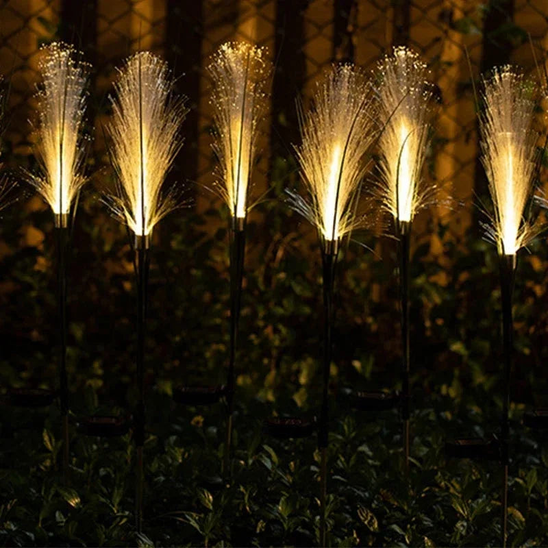 LED Solar Reed Garden Lamp Outdoor Waterproof Yard Path Light Christmas Decor