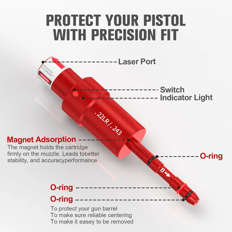 Multifunctional Magnetic Red Green Light Trainer for Shooting & Calibration