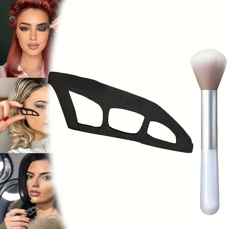 Oval Eyeshadow Stencil Tool for Beginners - Hypoallergenic Makeup Aid