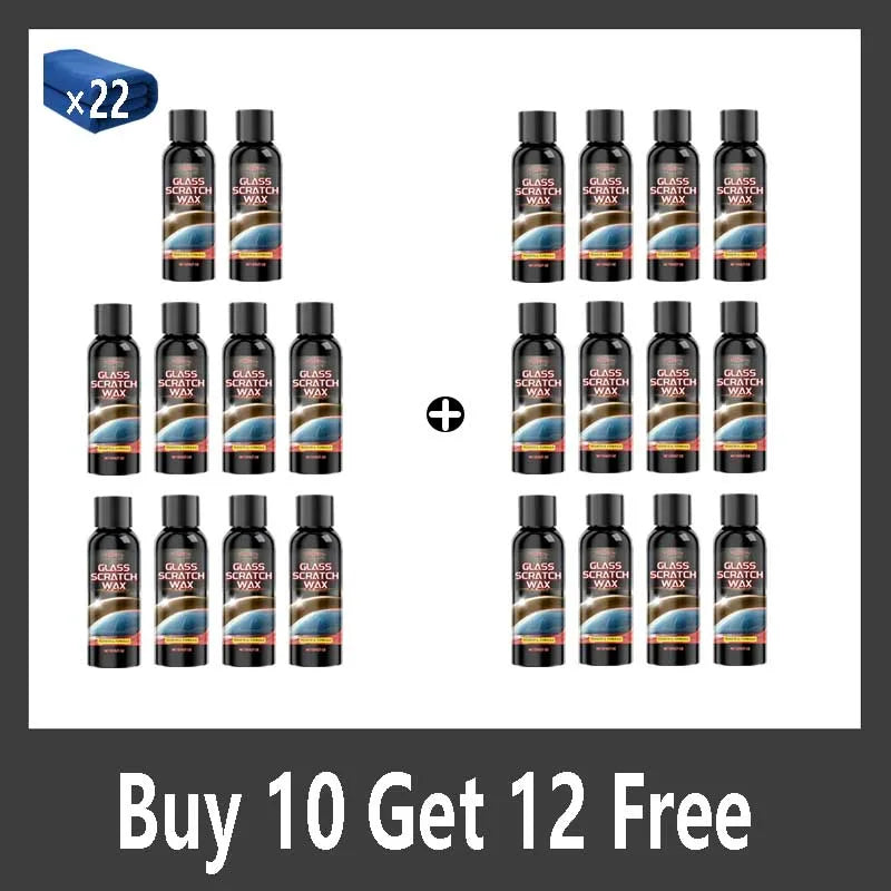 Glass Scratch Repair Wax - Car Window Deep Scratch Remover & Protectant