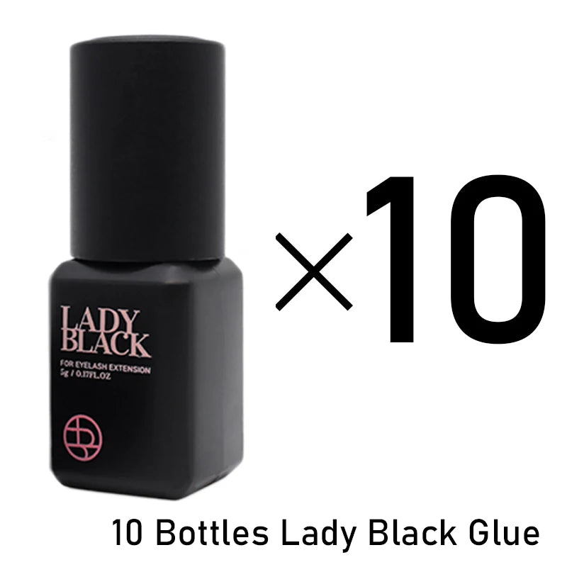 Korean Fast-Drying Strong False Eyelash Extension Glue 5ml - Black