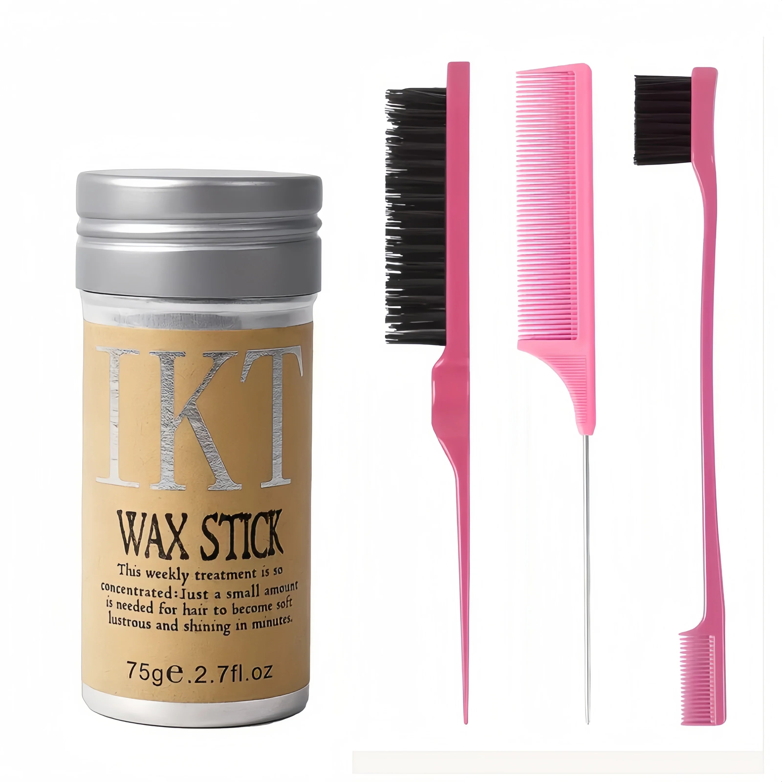 Kids and Women's Hair Wax Stick for Flyaway Control and Wig Styling