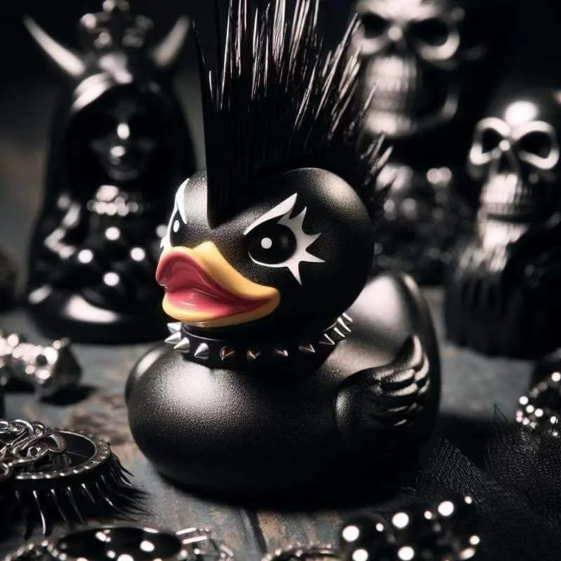 Gothic Punk Duck Halloween Decor Novelty Halloween Gift Dark Satan Duck