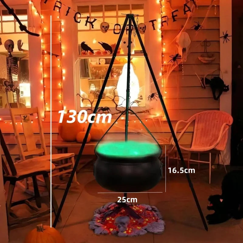 Halloween Witches Cauldron Skeletons Tripod Outdoor Horror Prop - Home Decoration