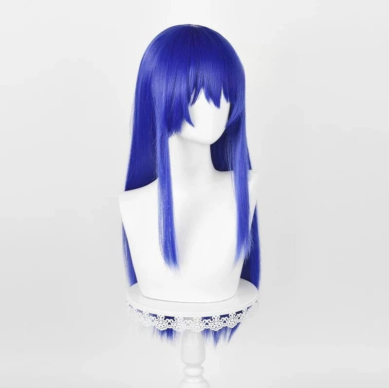 Blue Heat-Resistant Synthetic Wig for Anime Cosplay - Saiki Kusuo & Kokomi