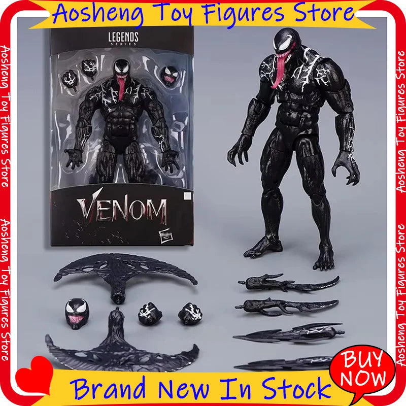 Venom Legends Action Figure with Movable Joints - Collectible Movie Character Statue