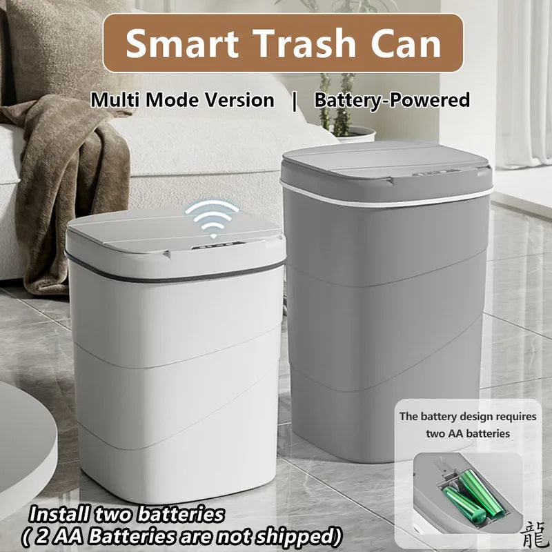 Touchless Automatic Trash Can 6L 10L Battery-Powered Sensor Waste Bin for Bathroom & Home