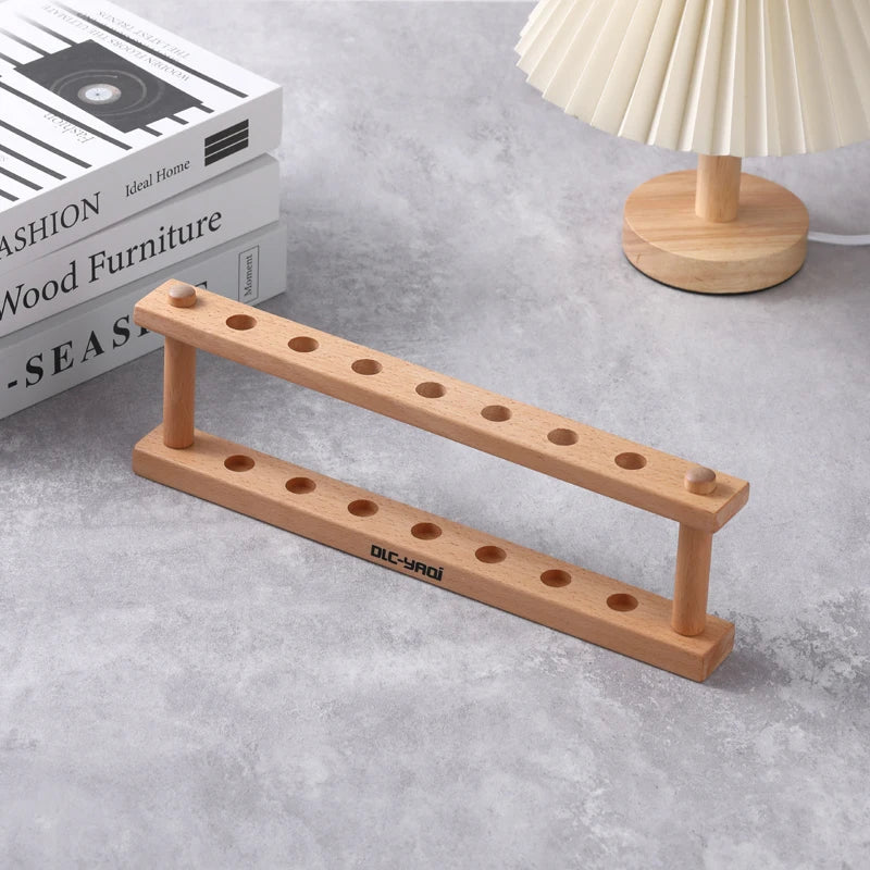 Beech Wood Razor Stand for Safety Razors | Shaving Tool Organizer