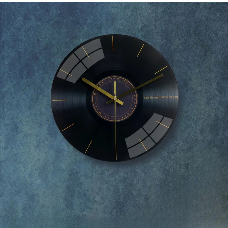 12-Inch Glass Wall Clock with Silent Sweep Movement - Modern Home Decor