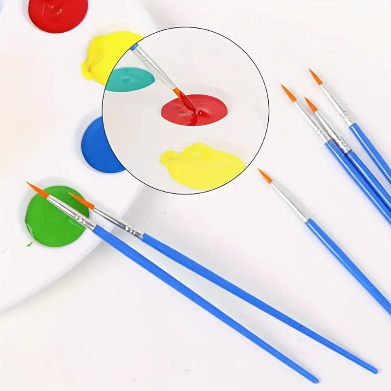 100pcs Nylon Paintbrush Set for Graffiti Art and Line Drawing