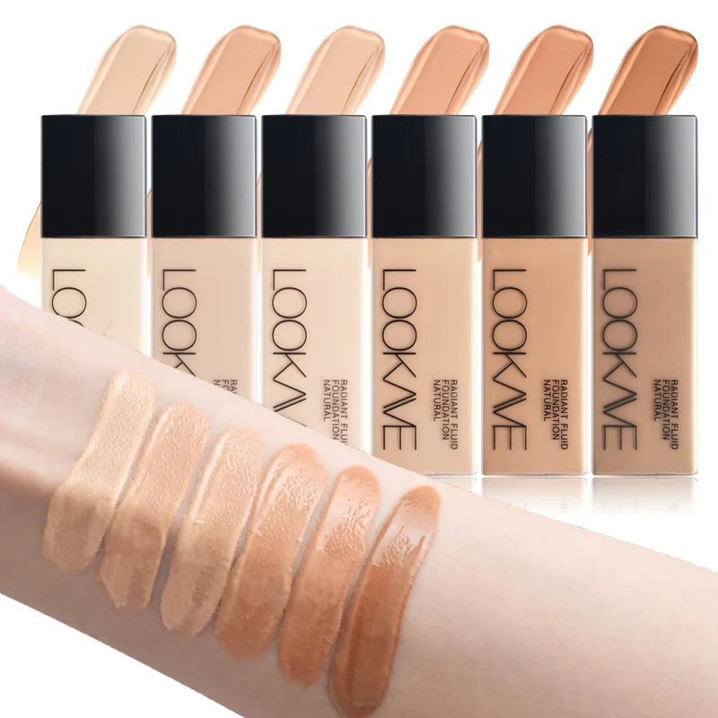 Matte Liquid Foundation with High Coverage Waterproof Oil Control Long Lasting Face Makeup