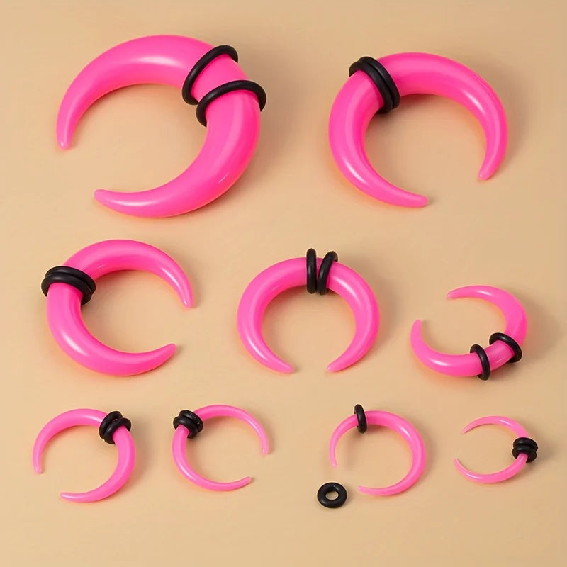 Big Size Buffalo Horn Septum Ring & Ear Gauges Plugs Stretchers Body Jewelry
