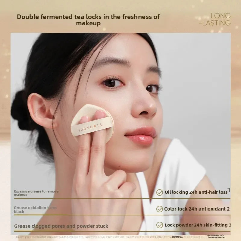 Long-lasting Liquid Foundation with Air Cushion - Oil-Control & Brightening Makeup