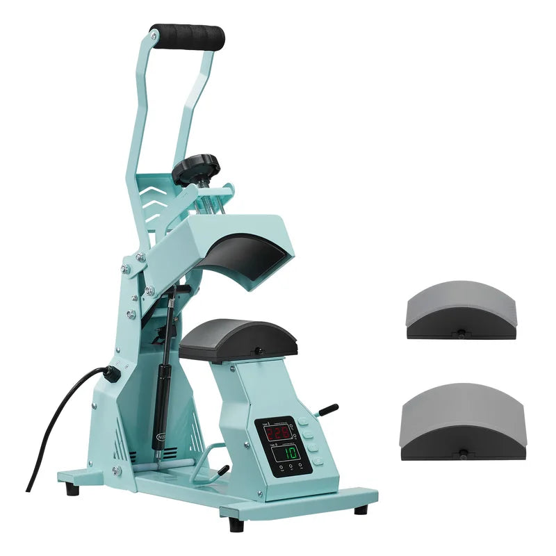 Hat Heat Press Machine with Interchangeable Platens for Custom Hat Printing