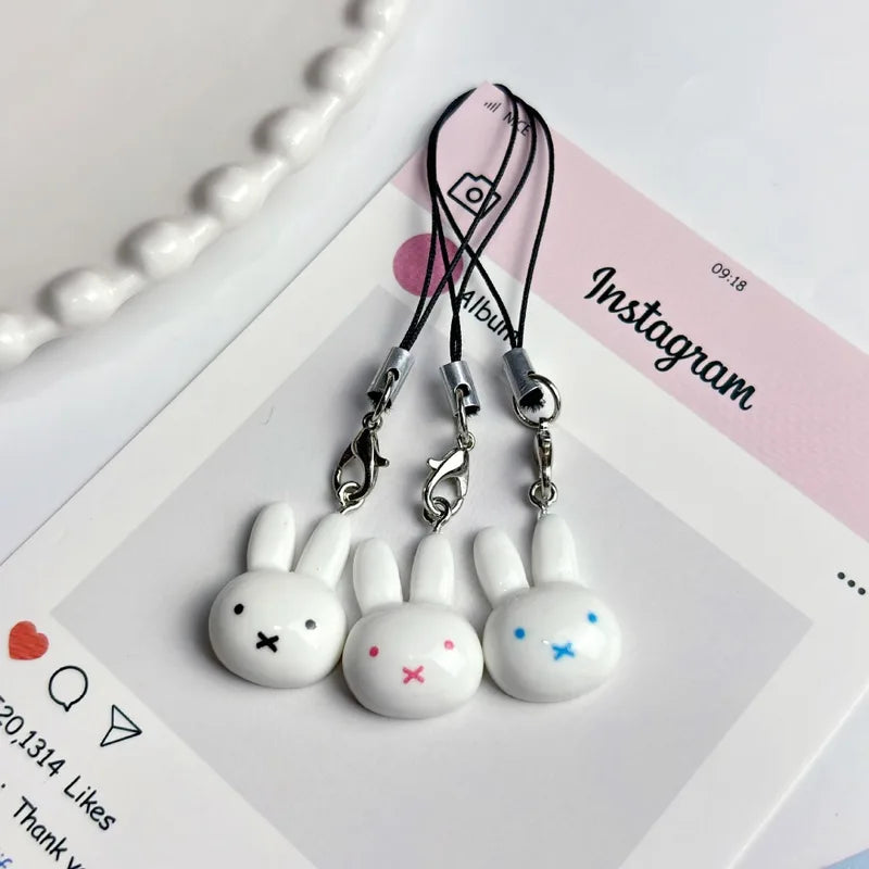 Kawaii Miffy Couple Pendant Keychain & Backpack Decoration Cartoon Rabbit Toy