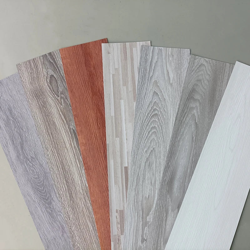 10-Piece Self-Adhesive Wood Grain Floor & Wall Stickers Waterproof Home Decor
