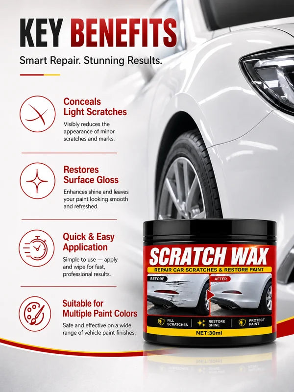 Universal Multi-Color Car Scratch Repair Wax for Surface Restoration