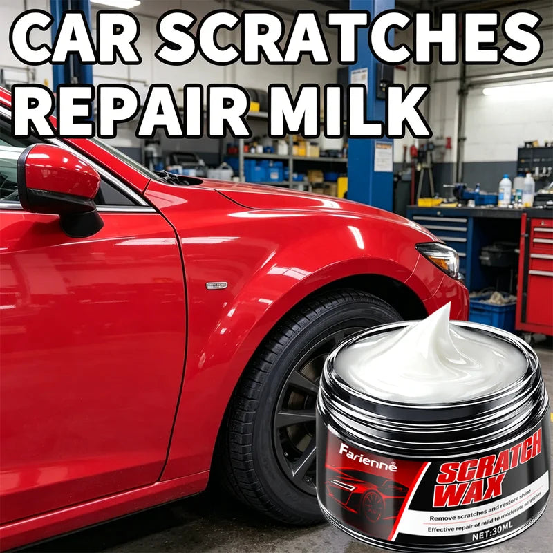 Car Scratch Remover Wax Polish for Light to Moderate Blemishes - Restores Gloss
