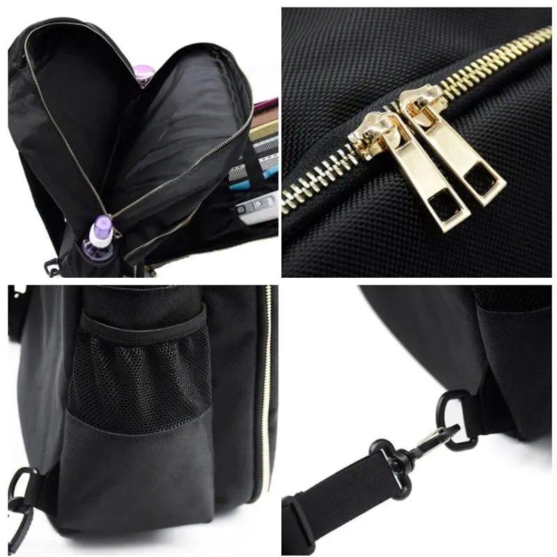Large Capacity Barber Tools Backpack with Multiple Compartments for Hairdresser Accessories