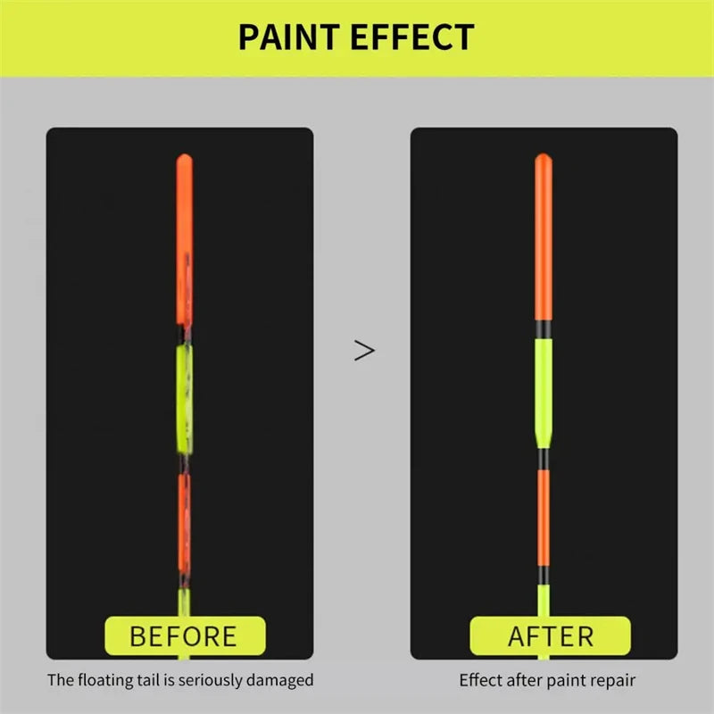 Fluorescent Paint for Fishing Floats - 15ML Bright Buoy Tail Repair Paint