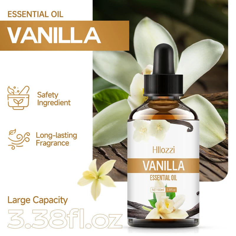 Essential Oil for Face and Diffusers - Vanilla Scent, DIY Soap, All Skin Types