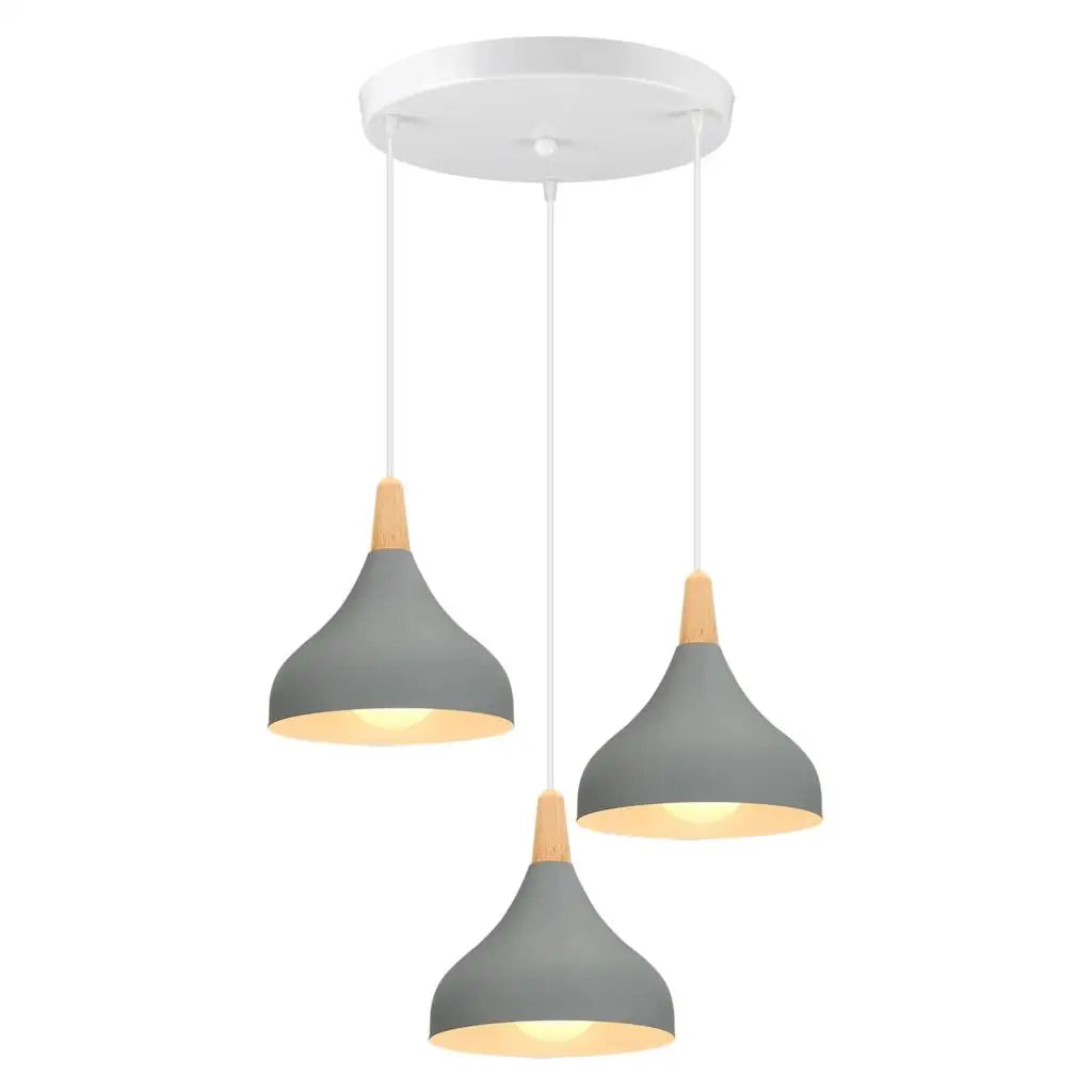 Modern Loft Pendant Lights 3 Heads for Living Room Kitchen Bedroom Home Decor