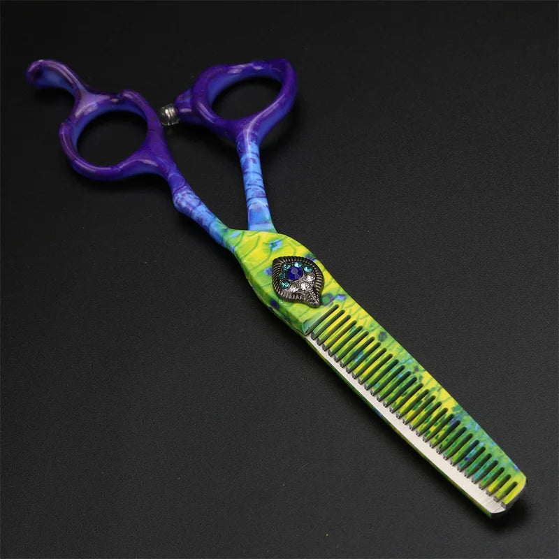 Professional 6-Inch Hair Scissors Thinning & Cutting Shears Japan Steel