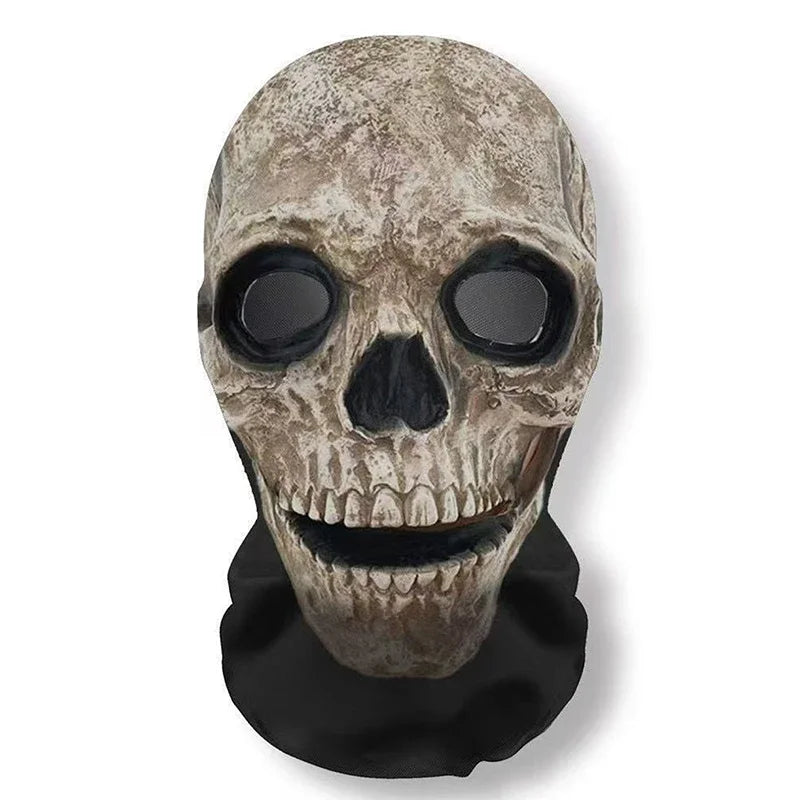 Halloween 3D Skull Face Mask Cosplay Prop Full Face Mesh Breathable Balaclava