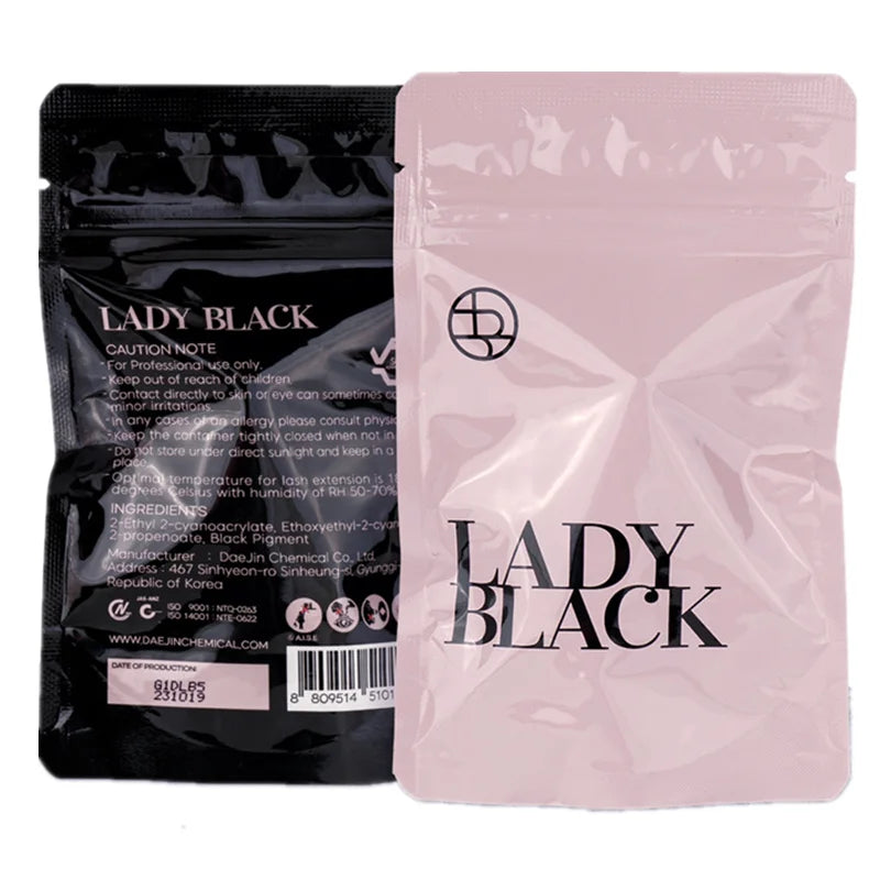 Korean Lash Extension Glue 5ml Fast Dry Eyelash Adhesive Low Irritation Black & Clear Options