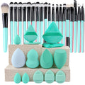 20-Piece Makeup Brush Set with Face and Eye Brushes - Professional Cosmetic Tools