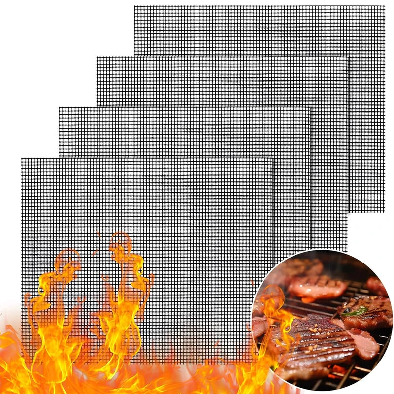 Barbecue Grill Mesh Mats Food Grade High Temperature Resistant Cuttable Liners